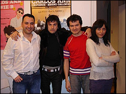 Carlos Ann con Jesualdo, Jose y Meri