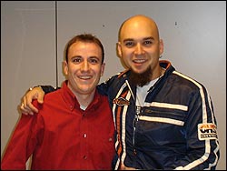 Carlos Escobedo con Javier Moreno