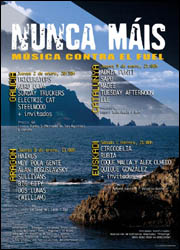 Cartel de los conciertos