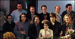 Foto de familia de los premiados