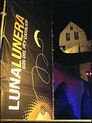 Detalle del escenario del festival "Luna Lunera"