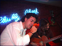 Adolfo Langa con Joaqu&iacute;n Calder&oacute;n. Foto: Juanma Cantos.