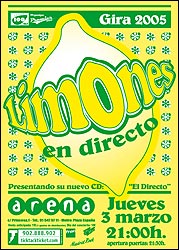 Cartel del concierto de Limones.