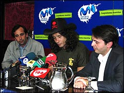 Bunbury en la rueda de prensa. Foto: Agustín Zafra.