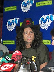 Bunbury en la rueda de prensa. Foto: Agustín Zafra.