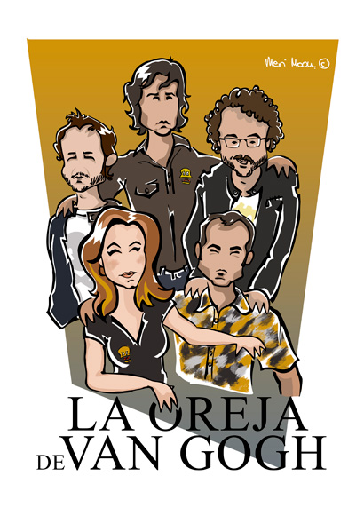 La Oreja de Van Gogh. Ilustración: Meri Moon.